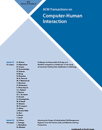 ACM Transactions on CHI